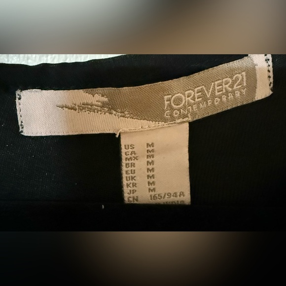 Forever 21 Black Dress with Floral Design - Picture 3 of 6